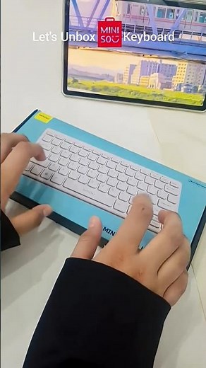 Unboxing Miniso Keyboard🐰🍀 #aesthetic #ashortaday #cozy #dailyvlog #miniso