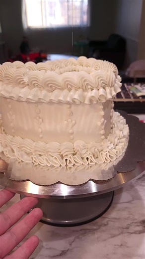 I got a new ruffle tip today and decided to experiment on this 8in chocolate heart cake. Definitely going to take some getting used to, but I think I like it! Who wants a free cake? 🤪 #cakedecorating #Baking #fyp #cake #bakery