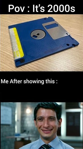 floppy disk. #2000s #genz #memes #floppydisk #alookhaoge #computer