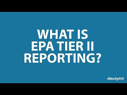 What is EPA Tier II Reporting?
