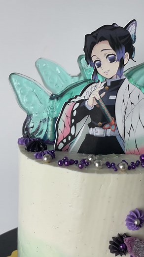 Shinobu Kocho Cake - Anime Demon Slayer Inspired Treat