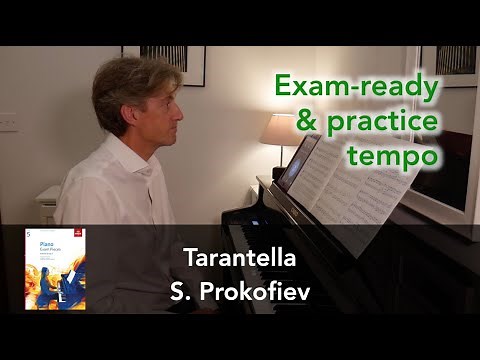 Tarantella (op.65, no.4) by S. Prokofiev: ABRSM Grade 5 Piano (2021 & 2022) - C3