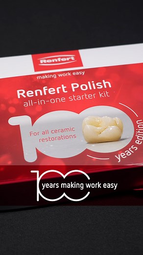 How do you get zirconium oxide to sparkle? Master dental technician Szablocs Hant from New Zealand shows you in the video – using the Renfert Polish all-in-one Starter Kit! With 18 g of polishing paste and the right tools for the job, you’ll get a flawless finish in no time. Smartly designed, easy to use – and seriously effective. 👉Check out our 100 years edition and polish along! See the link in the comments. Szabi Hant - Hant Dental - Thanks for the great video! #renfert #dentalpolish #100yea