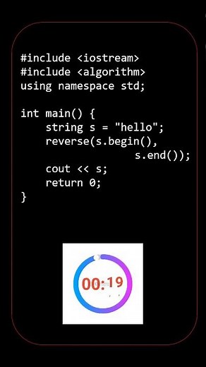 C++ Coding Challenge #1 — Easy String Problem Explained in 20 Seconds! #codechallenge #CPP #C++