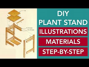 DIY Plant Stand | Free woodworking plans & illustrations included