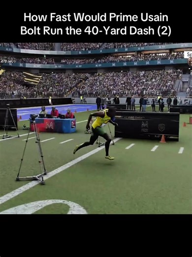 Usain Bolt's 40-Yard Dash Speed Analysis