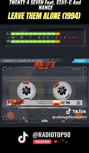 TWENTY 4 SEVEN Feat. STAY-C And NANCE - LEAVE THEM ALONE (1994) #twenty4seven #leavethemalone #radiotop90dancehits #ouvintetop90 #eurodance #eurodanceforever #eurodance90hits90 #eurodance90 #eurodancehits90 #top90 #top90s #danceanos90 #danceanos90s #asmelhoresdadecada #músicasantigas #90s #webradio #letsdance #livetiktok #djvagnermix #eurohouse #eurohouse90s #tophits #tophitslive #tophits90 #tophits90s #hits #hits90 #pop90 #pop90s