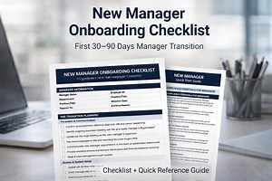 New Manager Onboarding Checklist | First 30-60-90 Day Manager Transition Quick Reference Guide - Etsy Canada