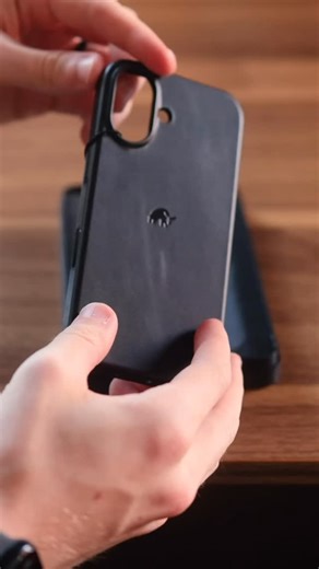 Spencer Scott Pugh on Instagram: "Okay, this might be my favorite iPhone leather case. @bullstrap Black Edition. Full-grain leather. MagSafe compatible. Feels premium in hand and only gets better with age. Form and function. _ #bullstrap #iphonecase #magsafe #leather edc minimalism"