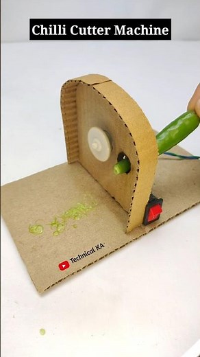 Make Your Own Chilli Cutter Machine with a DC Motor