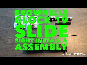 Brownells Glock 19 Slide: Sights Install & Assembly for the Polymer80 PF940c Build