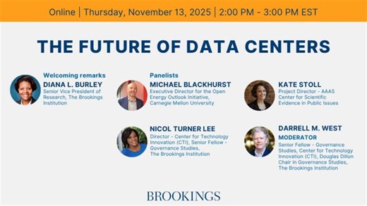 Brookings Institution Discusses Future of Data Centers | Kyle David PhD posted on the topic | LinkedIn