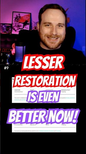 Lesser Restoration as a Bonus Action?! #dungeonsanddragons #dnd5e #roleplayinggame #5e #dnd