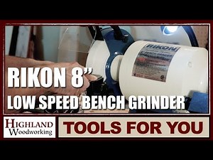 Rikon 8 Inch Professional Low Speed Bench Grinder Tool Video