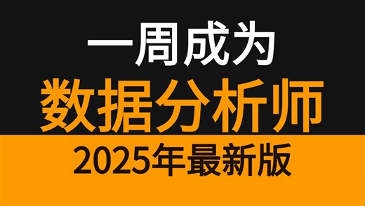 2025新版【零基础学数据分析】课程偏业务方向Python PowerBI Excel【100集】一次讲完从入门精通教程！