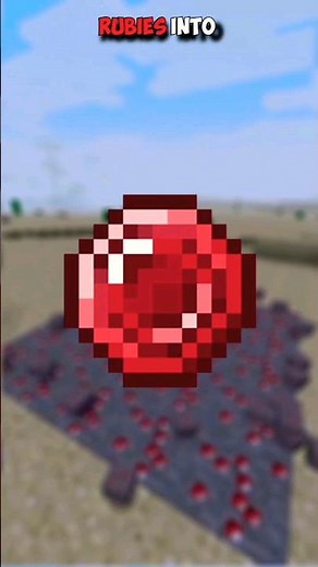 RUBIES In Vanilla Minecraft? REMOVED item.. #minecraft