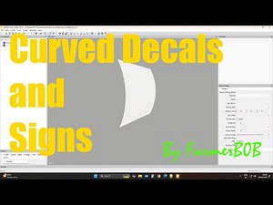 How to Create and add DECALS and SIGNS to a ROUND OBJECT in Giants Editor