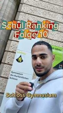 Episode 10 Ranking schools in Mainz 👀 Schloss Gymnasium | #highschool #mainz #schlossgymnasium #s...