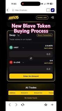 Krack New B-LOVE Token Buying Process ✅ | Step by Step Guide | USDT to B-LOVE Swap 2026