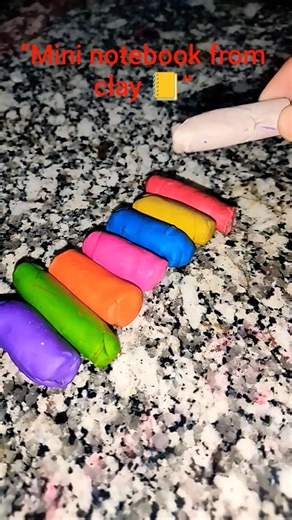 Clay Notebook Art 📒 | Mini Craft Notebook made from clay 😍 #shortsMini Clay Art Notebook ✨