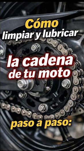 Lubricate and tension your motorcycle chain