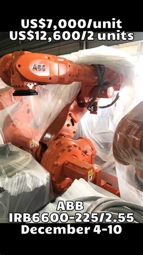 Special sale on used ABB robots, $12,600/2 units, only available from December 4th to December 10th#fanc #usedrobot #industryrobot #ABB #automationtechnology