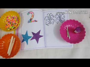 Number 2 Sensory Play, Art and Craft work | Preschool Learning for Kids
