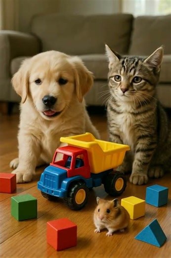 Cuddly Cat and Dog Duo! 🐱❤️🐶