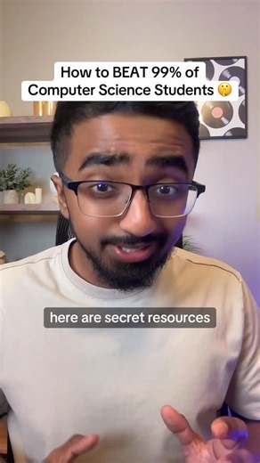 Sajjaad Khader on Instagram: "Get AHEAD of 99% Computer Science Majors 🚨 #compsci #coding #cs #fyp"