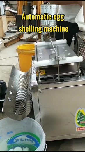 Can you see how the eggshell is removed? #production #machine #automatic #factory #eggchallenge #oddlysatisfying