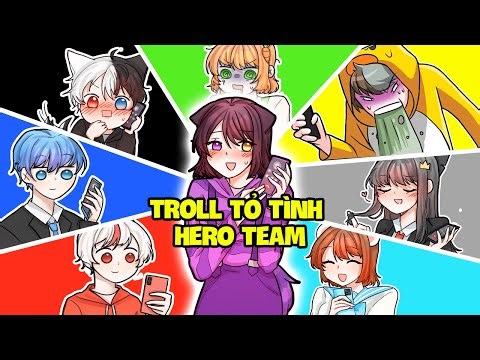 Noob Ruby Thử Thách " TROLL Tỏ Tình " Hết Tất Cả Thành Viên HERO TEAM !!