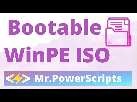 Using OSCDIMG.exe to create a bootable ISO and load a WinPE WIM image