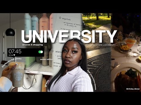 FIRST WEEK OF COLLEGE | first week of classes, new routine, shopping, dinner, grwm and more