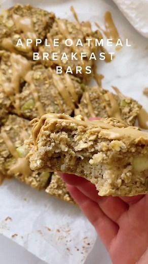 Healthy Apple Oatmeal Bars Recipe