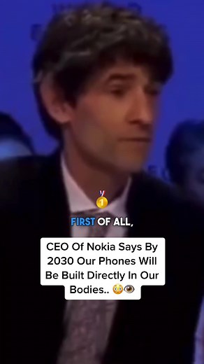 CEO Of Nokia Says By 2030 Our Phones Will Be Built Directly In Our Bodies.. 😳👁