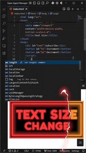 Simple Text Size Controller Anyone Can Build #coding #shorts