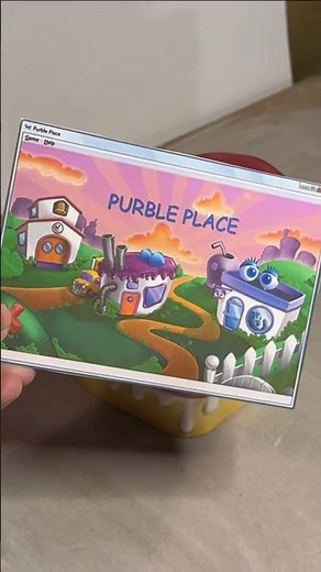 I made the Purble Place cake IRL #ceramic #ceramicart #purbleplace #nostalgia