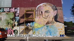 4.5K views · 145 reactions | The late Mac Miller will be forever remembered for his music. But in his hometown of #Pittsburgh, the rapper is also being remembered on a work of art. Kyle Holbrook of the MLK Community Mural Project reflects on his friend’s legacy while painting a 25 foot mural in #EastLiberty. Fans were invited to add their own personal touch, in celebration of Mac's life and music. #Pgh360 #MacMiller #Circles #Swimming #MLKMuralProject #KyleHolbrook | WQED | Facebook