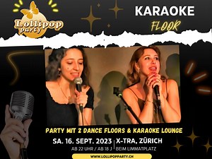 17 reactions | Du bist der Star im Karaoke Floor an der Lollipop Party diesen Sa. 16. Sept. 2023 im X-TRA Club, Zürich. Dazu gibt es im Lollipop Floor Partyschlager, Disco, Après-Ski und CH Hits. Im dritten Floor spielen wir deine 90s und 2000er Favoriten. Dazu kommt noch Matty Valentino live. Partyherz was willst Du mehr. Hier geht's zum Vorverkauf: https://bit.ly/45ZTgYa | X-TRA Haus der Musik | Facebook