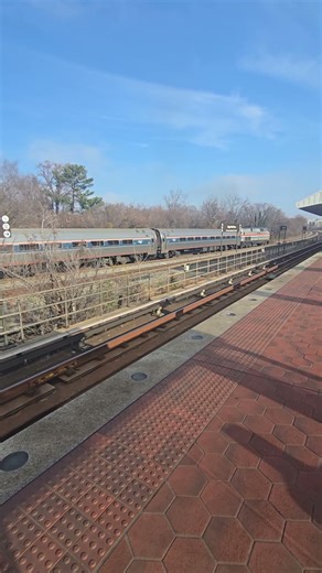 #Amtrak Northeast Regional #Train 88 departs Alexandria with Phase III P42DC 145. #trains #travel