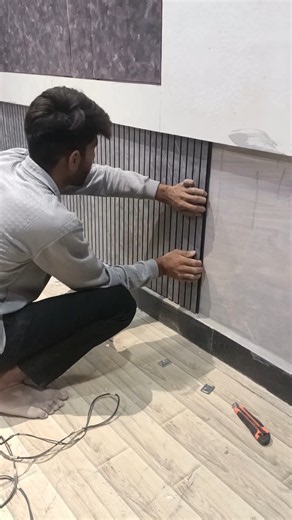 How to attach PVC panels to the wall? #homedecor #diy #homeimprovement #carpentry #trending #shorts