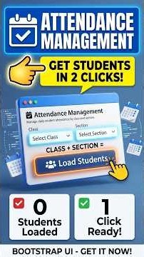 Build an Attendance Management UI with Bootstrap 5