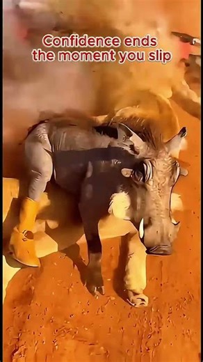 This Warthog Thought He Was Invincible (Plot Twist: He Wasn't) #AnimalFails #ComedyShorts
