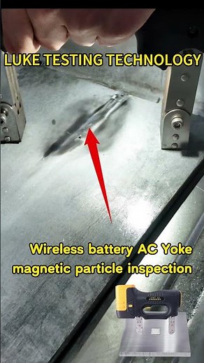 Magnetic Particle Inspection by LUKE NDT #nde #test#wireless #yoke #battery #ndt #magnetic