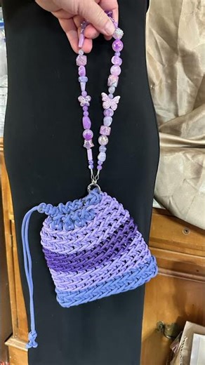Crochet Paracord Bag #phonebag #crochetbag #wristlet #paracordprojects