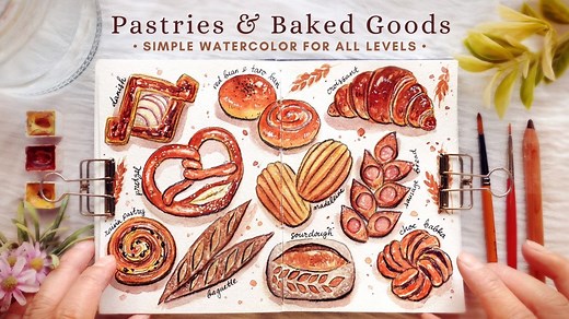 Fun Food Illustration: Learn to Paint Pastries & Baked Goods with Watercolors for All Levels | Nianiani | Skillshare