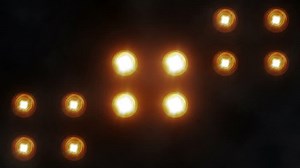 party lights (flashing lamps) spotlight flash lighting bulb. rhythm of burning lights. ideal for music clips. movement in different ways. lights from different angles. Spotlights
