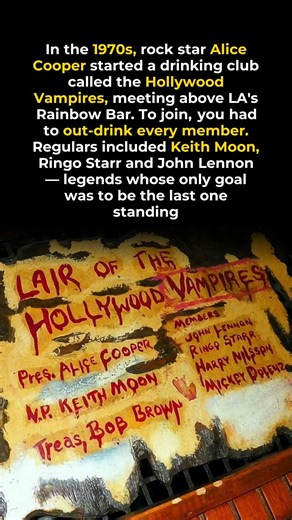 Alice Cooper's 1970s "Hollywood Vampires" Was a Celebrity Drinking Club