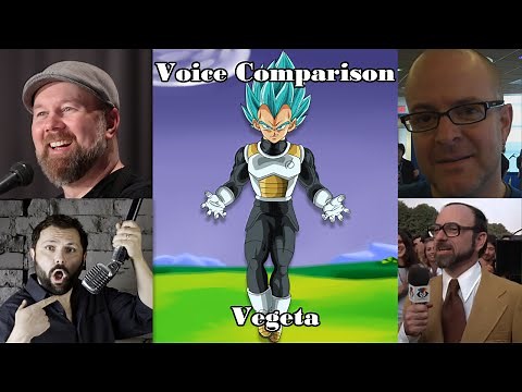 Dragon Ball Z English Voice Comparisons - Vegeta