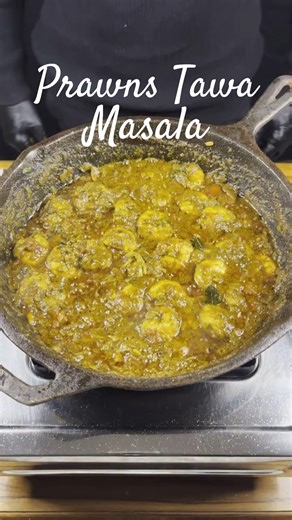 Prawns Tawa Masala ASMR Cooking || #shorts #food #cooking #asmr #indianasmrfood #viral #trending